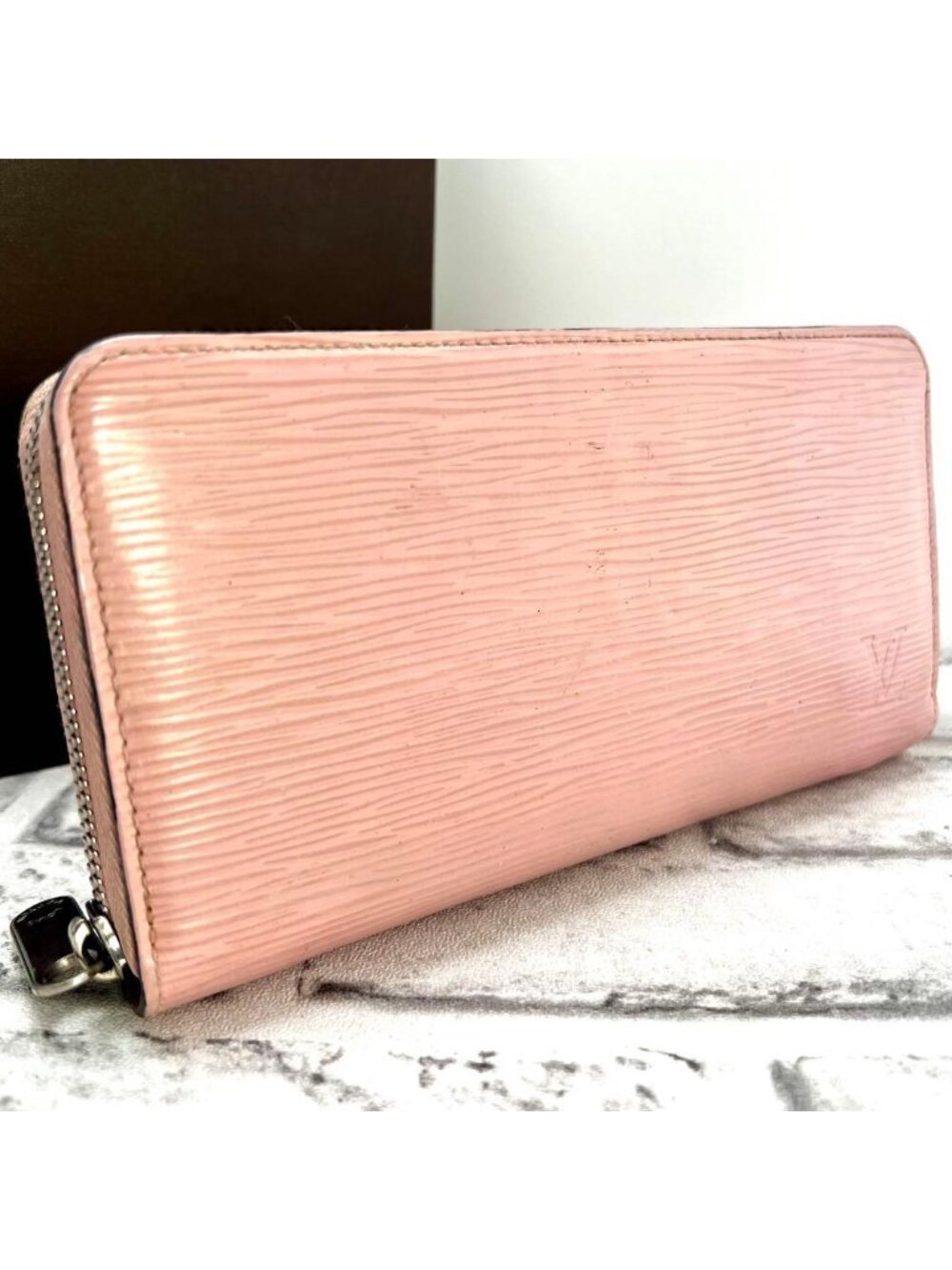 Louis Vuitton Epi Zippy Wallet Rose Ballerine
